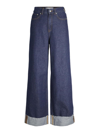 Jjxx jeans vita alta con gamba larga lavaggio blu