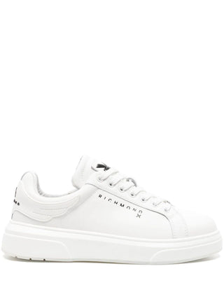 John Richmond sneakers in pelle con ali bianco