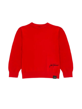 John Richmond maglia girocollo Dullas con logo rosso