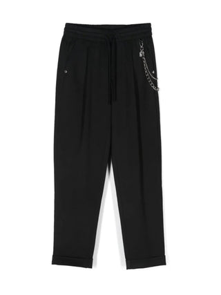 John Richmond pantaloni Selvarolo con coulisse nero