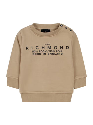 John Richmond felpa Harner con logo beige