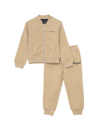 John Richmond completo felpa e pantaloni beige