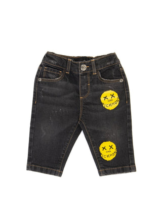 John Richmond jeans neonato Beleg con smile lavaggio nero