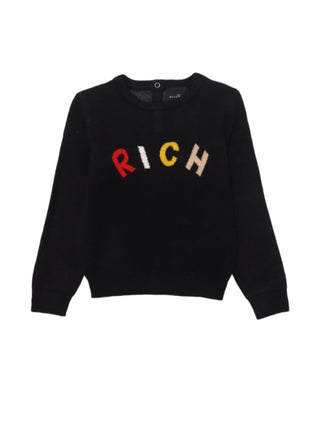 John Richmond maglia Ediw con logo multicolor nero