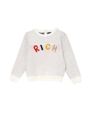 John Richmond maglia Ediw con logo multicolor bianco