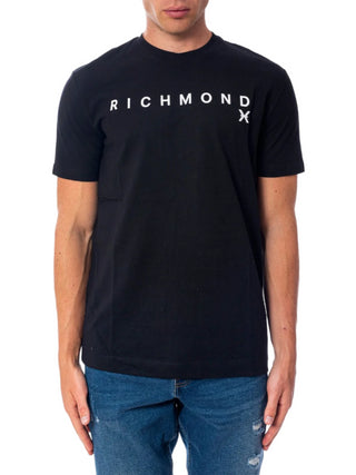 John Richmond T-shirt manica corta Olbeli con logo nero