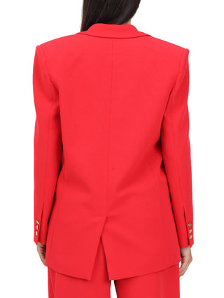 Just Cavalli giacca blazer monopetto in cady Thor rosso