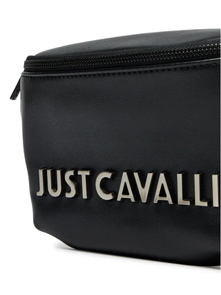 Just Cavalli marsupio in ecopelle con placca logo nero