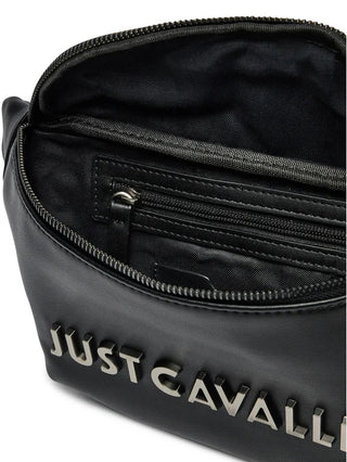 Just Cavalli marsupio in ecopelle con placca logo nero