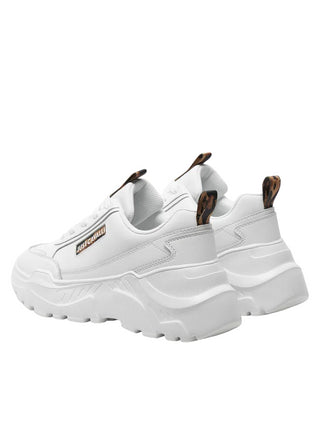 Just Cavalli sneakers in pelle fondo Casper con logo bianco