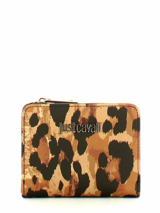 Just Cavalli portafogli in fantasia animalier marrone nero