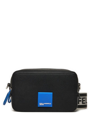 Karl Lagerfeld Jeans borsa in ecopelle martellata nero