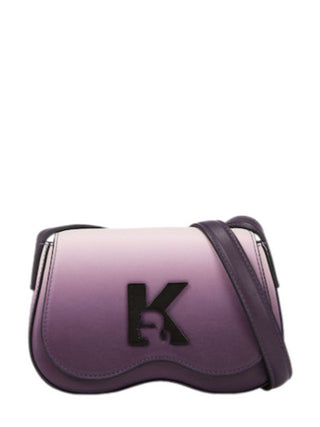 Karl Lagerfeld Jeans borsa a tracolla in ecopelle degradè viola