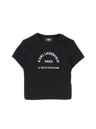 Karl Lagerfeld T-shirt maniche corte con logo nero