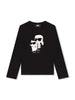 karl-lagerfeld-t-shirt-manica-lunga-con-stampa-iconica-nero