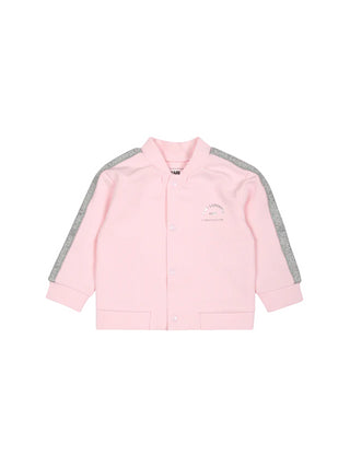 Karl Lagerfeld Kids completo giacca T-shirt pantalone rosa