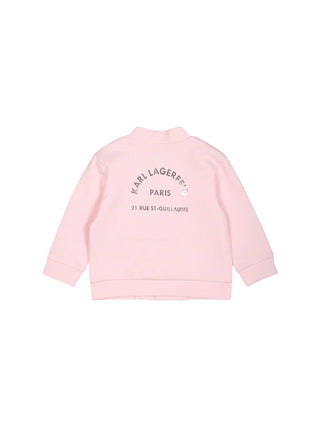 Karl Lagerfeld Kids completo giacca T-shirt pantalone rosa