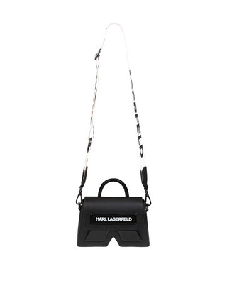 Karl Lagerfeld Kids borsa a mano con tracolla con logo nero