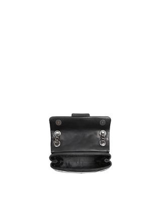 Kurt Geiger borsa a spalla in pelle trapuntata Mini Kensington nero