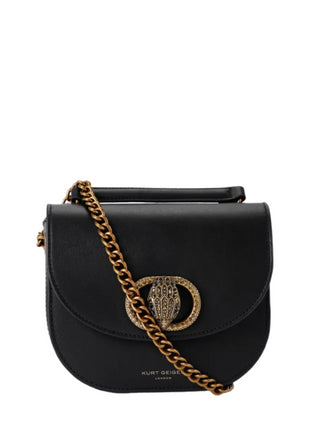 Kurt Geiger borsa a spalla in pelle Chelsea nero oro