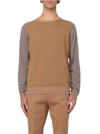 Liu Jo maglia girocollo in misto lana e cashmere beige