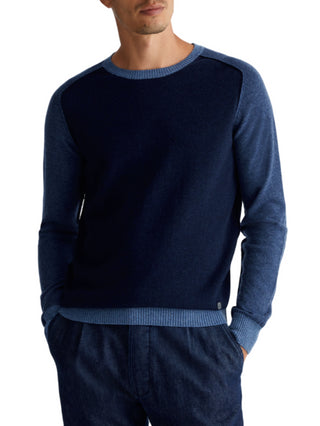 Liu Jo maglia girocollo in misto lana e cashmere blu