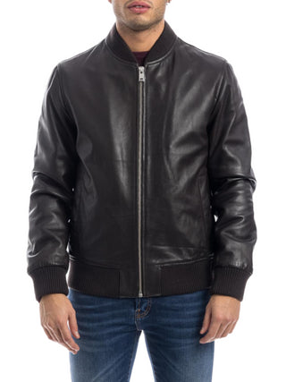 Liu Jo giubbino bomber in pelle nero