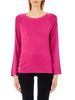 liu-jo-maglia-in-misto-viscosa-con-occhielli-fucsia