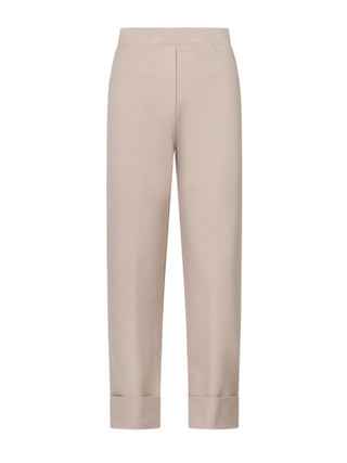 Lola by Sandro Ferrone pantaloni in punto Milano beige