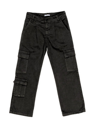 Lulù by Miss Grant jeans cargo a gamba larga lavaggio nero