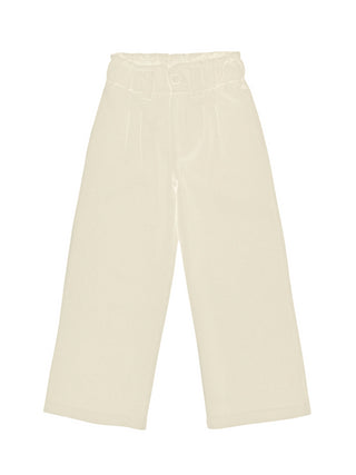 Lulù by Miss Grant pantaloni a gamba larga bianco latte