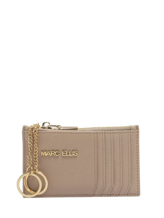 Marc Ellis portacarte Jayna in ecopelle martellata beige