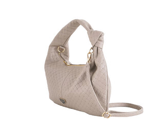 Marc Ellis borsa a mano Louisiana Plot in pelle trapuntata beige