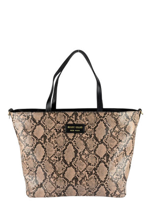 Marc Ellis borsa a spalla reversibile in ecopelle nero beige