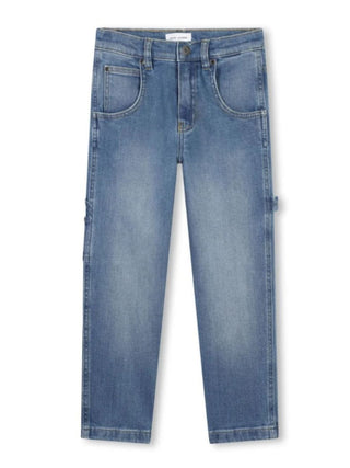 Marc Jacobs jeans gamba larga in denim stretch lavaggio blu medio