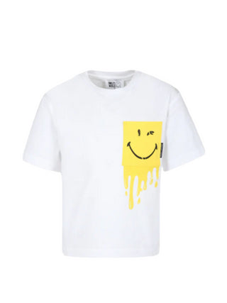 Marc Jacobs T-shirt manica corta con stampa Smiley World bianco