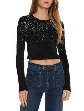 Marciano Guess cardigan cropped Jen con strass nero