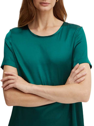 Marciano Guess blusa Denise manica corta in seta verde