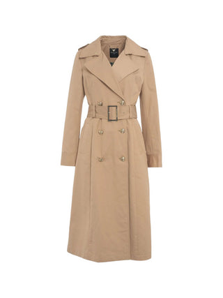 Marciano Guess trench lungo doppiopetto Dalila con cintura beige