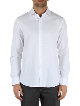 Michael Kors camicia manica lunga slim fit bianco