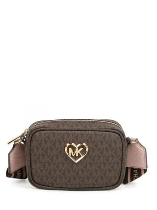 Michael Kors borsa a tracolla in fantasia monogram marrone