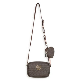 Michael Kors borsa a tracolla in fantasia monogram marrone