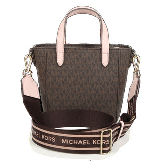 Michael Kors borsa a mano in fantasia logo monogram marrone