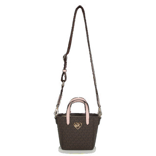 Michael Kors borsa a mano in fantasia logo monogram marrone