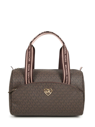 Michael Kors borsa da viaggio in fantasia logo monogram marrone