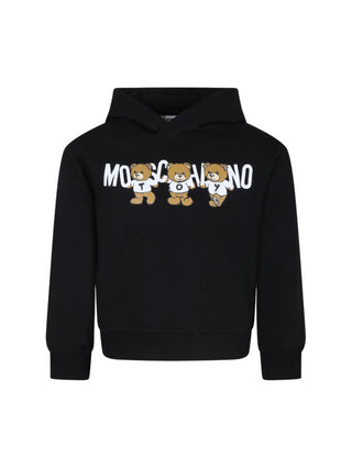 Moschino felpa con cappuccio stampa orsetti Toy nero