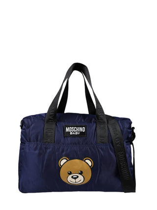 Moschino borsa unisex neonato con fasciatoio blu