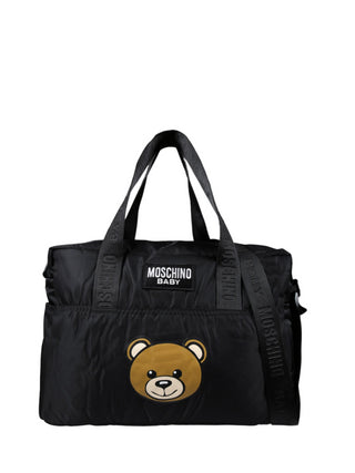 Moschino borsa unisex neonato con fasciatoio nero