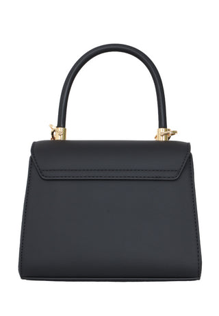 Moschino Love borsa a mano in ecopelle con logo nero oro