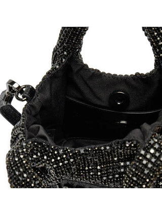 Moschino Love borsa a mano con strass all over nero